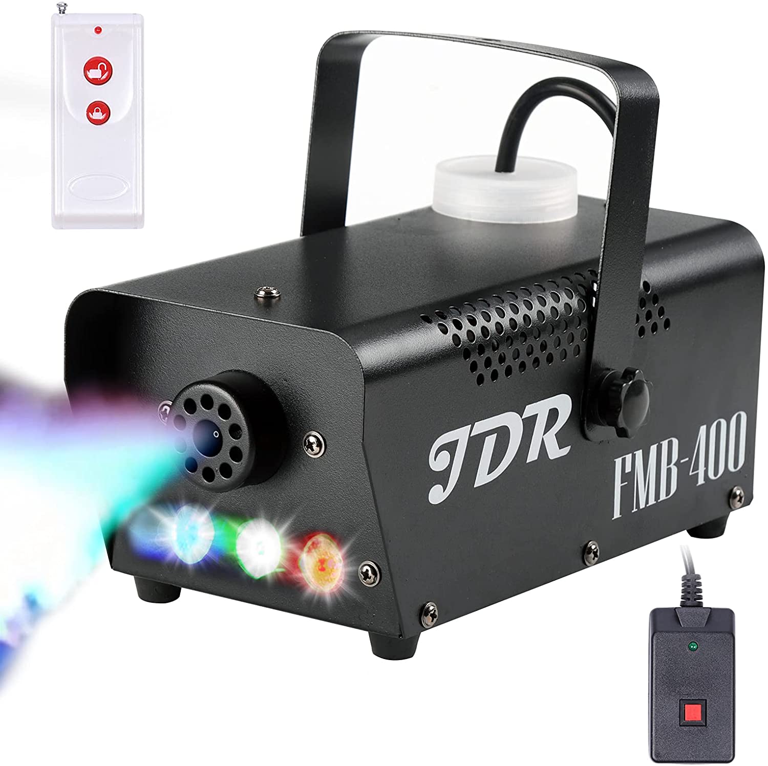 JDR Fog Machine with LED Light and Remote Control