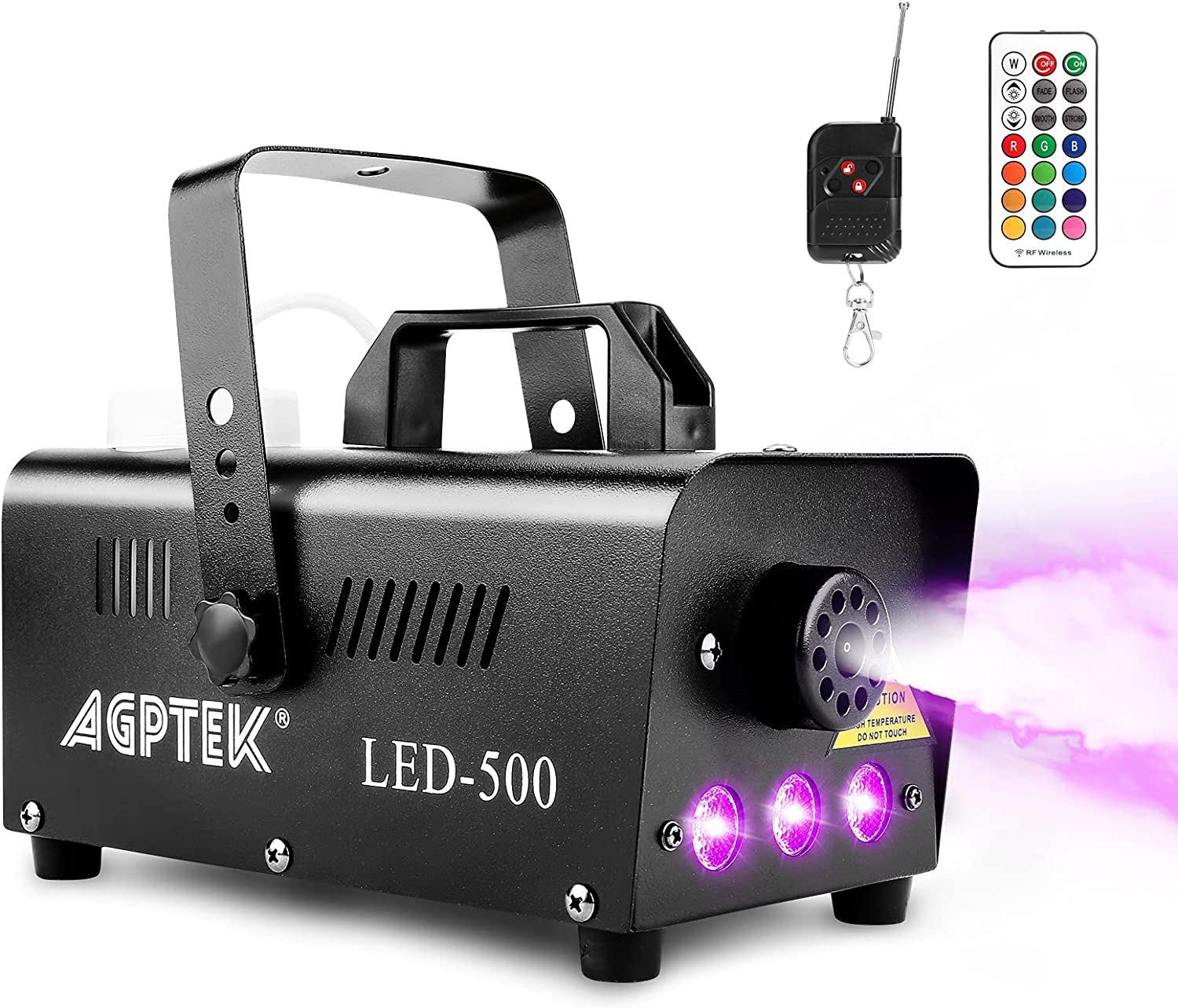 AGPTEK Smoke Machine with Colorful LED Lights