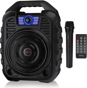 EARISE T26 Bluetooth Karaoke Machine with Wireless Mic